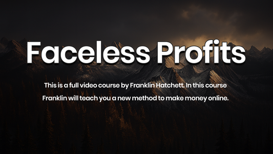 Build a Profitable Online Business Without Showing Your Face